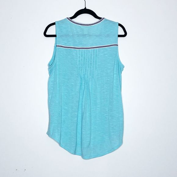 Style & Co Mint Sleeveless Tassel Tie Tunic - Picture 3 of 5